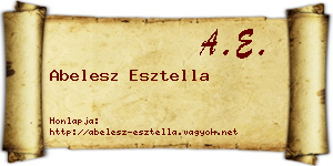 Abelesz Esztella névjegykártya